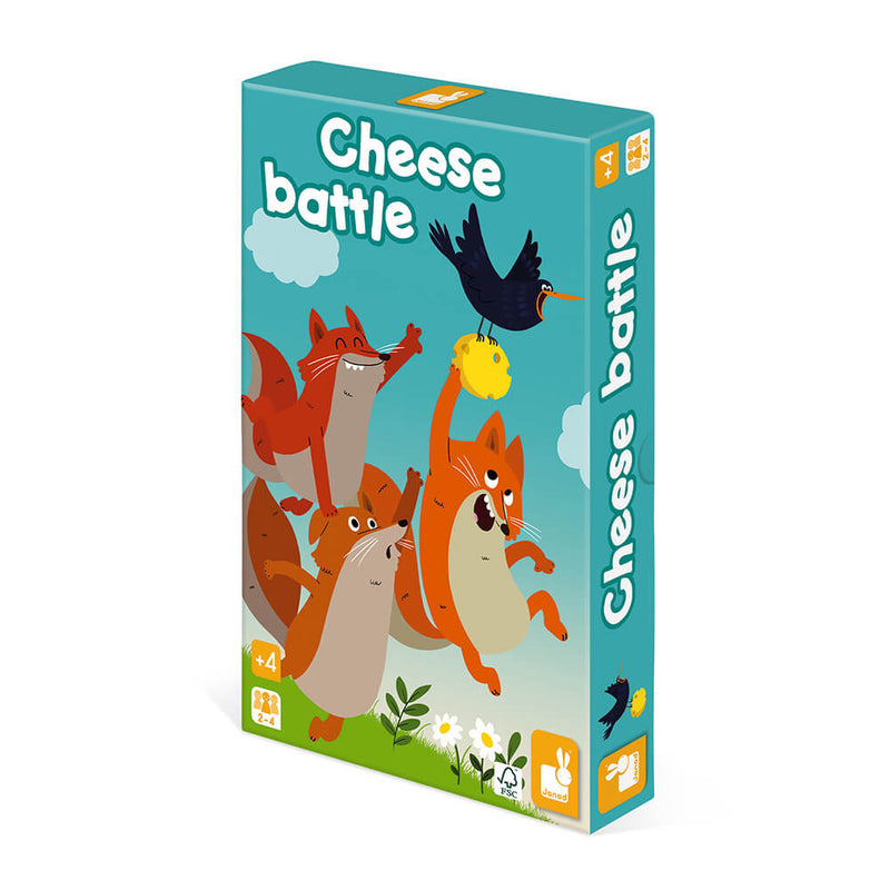Družabna strateška igra s kartami Boj za sirček Janod Cheese Battle Game