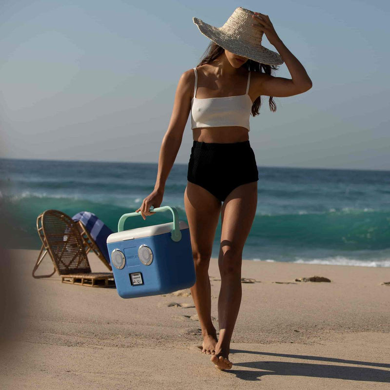 Hladilna torba z zvočniki za plažo Sunnylife Beach Cooler Box Sounds - Dolce Vita