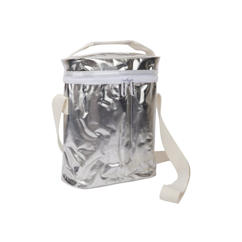 Hladilna torba Sunnylife Cooler Bag Metalic - Silver