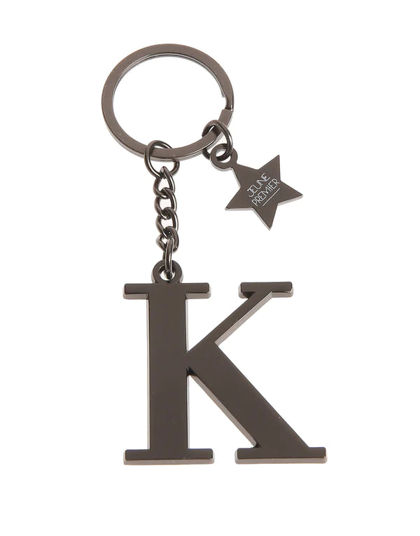 KBB22KKK_Obesek-za-kljuce-Jeune-Premier-Keychain-Letter-Black