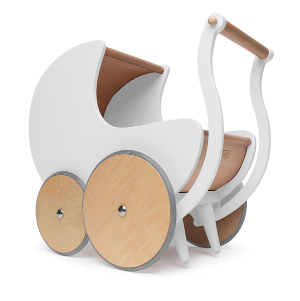 Lesen voziček za lutke in urjenje hoje Kinderfeets Pram Walker - Bela