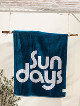 Kopalna brisača Sunnylife Luxe Towel Nouveau Bleu - Indigo