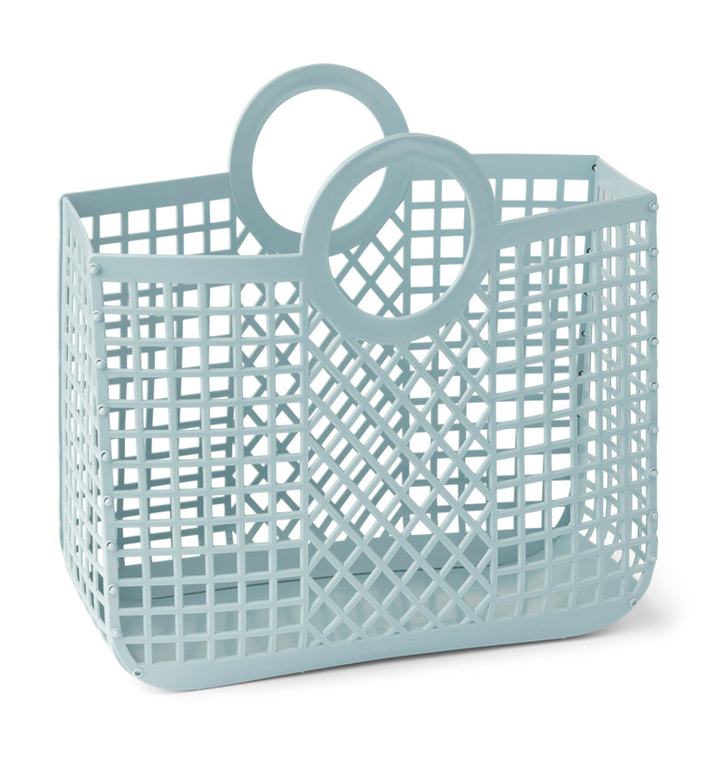 Velika otroška mrežasta košara za plažo Liewood Large Children’s Beach Bag Bloom Basket - Sea blue