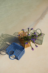 Velika otroška mrežasta košara za plažo Liewood Large Children’s Beach Bag Bloom Basket - Dusty mint