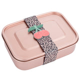 Otroška posoda za malico Jeune Premier Lunchbox Girls Rose Gold - Leopard Cherry