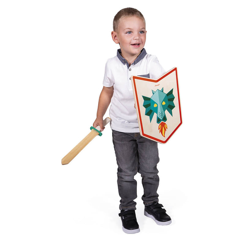Lesen-otroški-viteški-set-Zmaj-Janod-Dragon