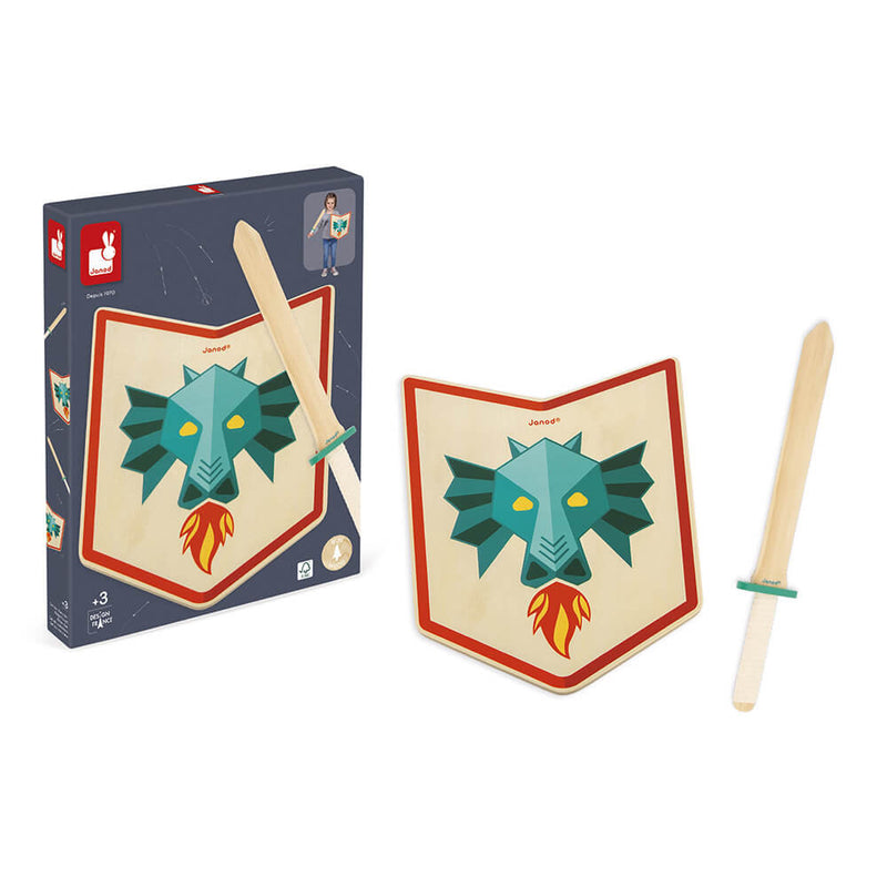 Lesen-otroški-viteški-set-Zmaj-Janod-Dragon