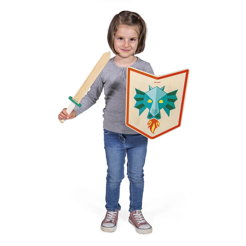 Lesen-otroški-viteški-set-Zmaj-Janod-Dragon