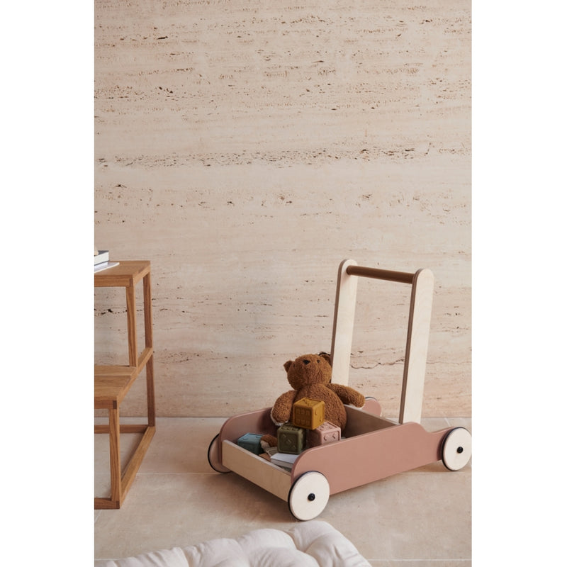 Lesen voziček za igrače in urjenje hoje Liewood Bonnie push cart - Tuscany Rose/Golden Caramel mix