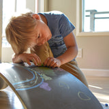 Lesena ravnotežna deska Kinderfeets Kinderboard - Chalkboard