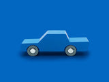 Lesen igralni avtomobilček Waytoplay Back & Forth Car - Blue