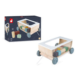 Lesen voziček s kockami Janod Sweet Cocoon Cart With Blocks