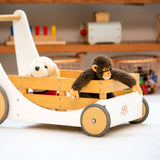 Lesen voziček za lutke in urjenje hoje Kinderfeets Cargo Walker - White