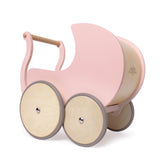 Lesen voziček za lutke in urjenje hoje Kinderfeets Pram Walker - Rose