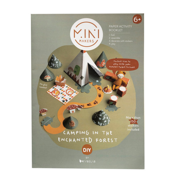 Ustvarjalna knjižica za izdelovanje iz papirja Začarani gozd Fabelab Mini Makers - Enchanted Forest Paper Activity Booklet
