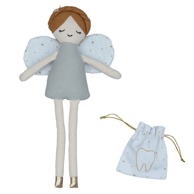 Mehka igrača Zobna vila Fabelab Doll - Tooth Fairy w. pouch