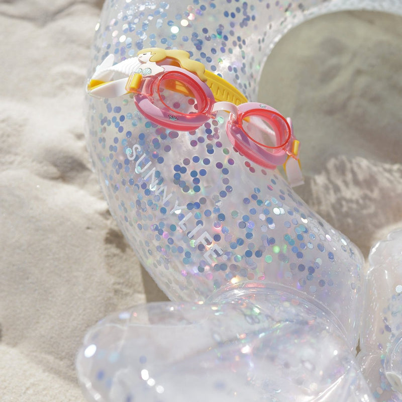 Napihljiv otroški plavalni obroč Sunnylife Mini Float Ring - Shell