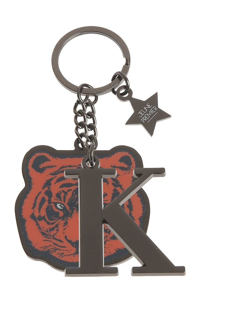 Otroški obesek za ključe Jeune Premier Keychain Letter Black Nickle - Tiger Twins