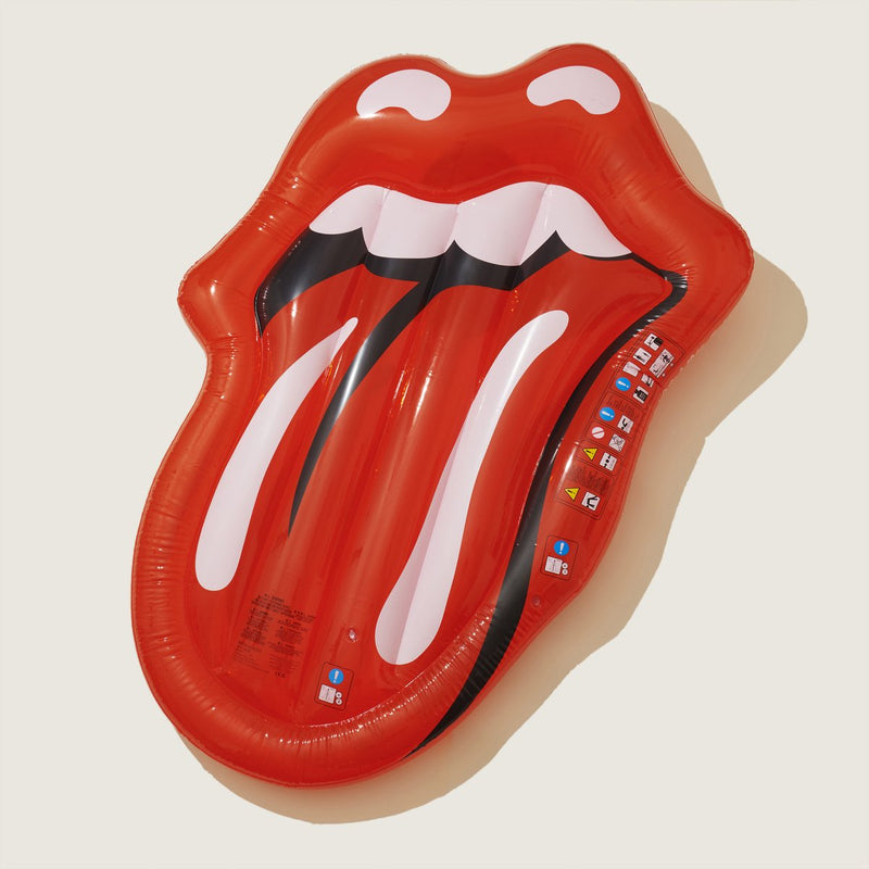 Napihljiva blazina za vodo Sunnylife Deluxe Lie-On Float - Rolling Stones Hot Lips