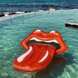 Napihljiva blazina za vodo Sunnylife Deluxe Sit-On Float - Rolling Stones Hot Lips