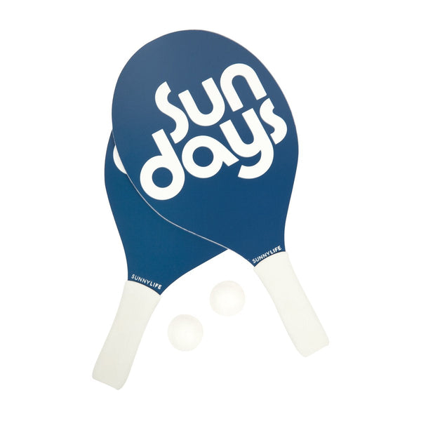 Komplet loparjev za tenis na plaži Sunnylife Beach Bats - Nouveau Bleu Indigo