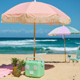 Luksuzni senčnik za plažo Sunnylife Luxe Beach Umbrella - Salmon
