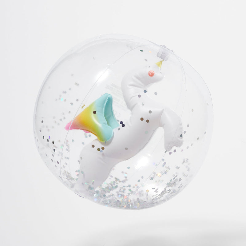 Otroška-napihljiva-žoga-za-vodo-Sunnylife-Inflatable-3D-Beach -Ball - Unicorn