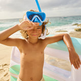 Otroški komplet za potapljanje s plavutmi, masko in dihalko Sunnylife Kids Dive Set - Blue Marble (6+ let)