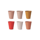 Set-otroških-kozarčkov-iz-BIO-plastike-Liewood-Carter-Cup-6-pack - Tuscany-Rose-Multi-Mix-(6 kom)