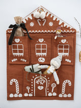 Stenski-adventni-koledar-Fabelab-Wall-Advent-Calendar-Gingerbread-House Embroidery - Cinnamon