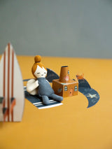 Ustvarjalna knjižica za izdelovanje iz papirja Počitnice na morju Fabelab Mini Makers -  Lucky Ocean Paper Activity Booklet