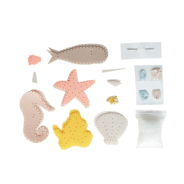 Ustvarjalni komplet Šivanje Morska bitja Fabelab Mini Makers - Sea Creature Craft