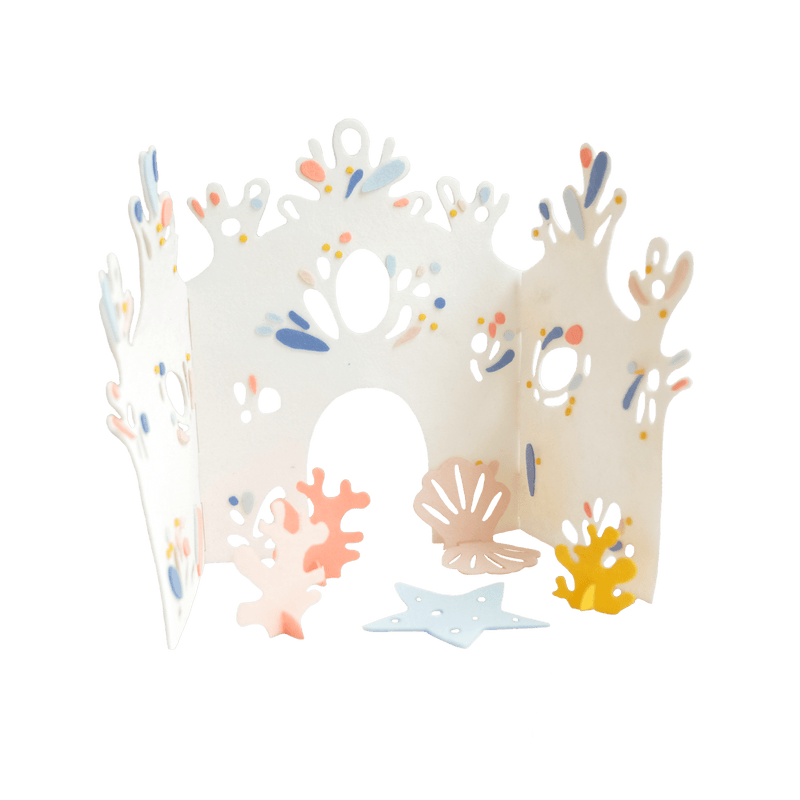 Ustvarjalni komplet za izdelavo Koralnega gradu Fabelab Mini Makers - Coral Castle Kit