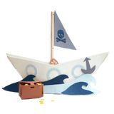 Ustvarjalni komplet za izdelavo Piratske ladje Fabelab Mini Makers - Pirate Ship Kit