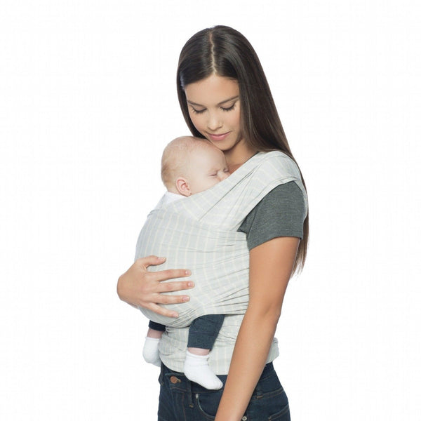 Elastični trak Ergobaby Baby Wrap Aura - Grey Stripes